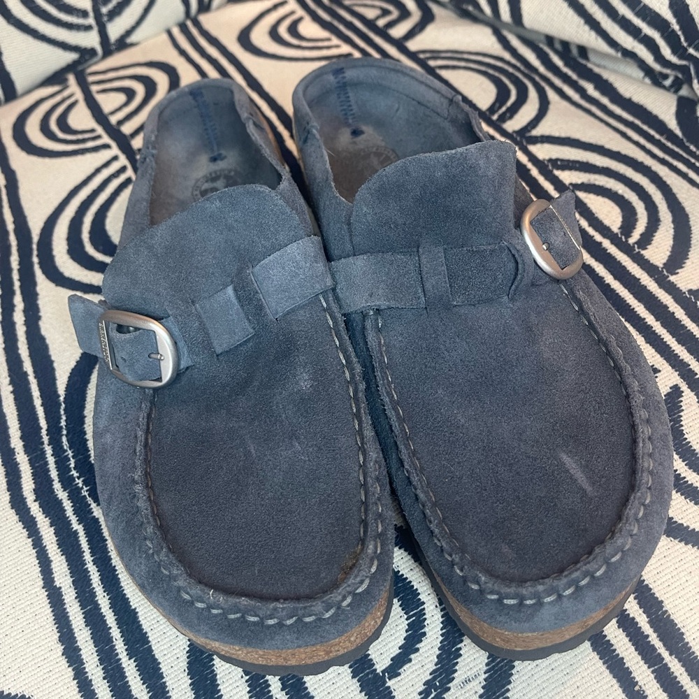 Buckley Birkenstock Navy Clogs - 40 - Picture 2 of 16